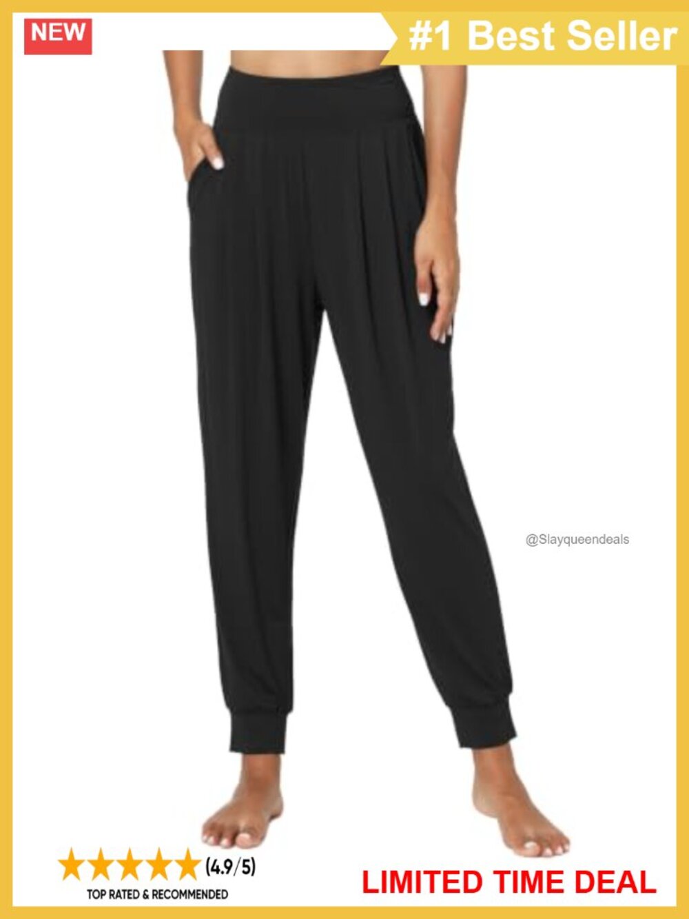 Bamboo Viscose Pajama Pants Joggers Pockets Lounge Sleep Yoga